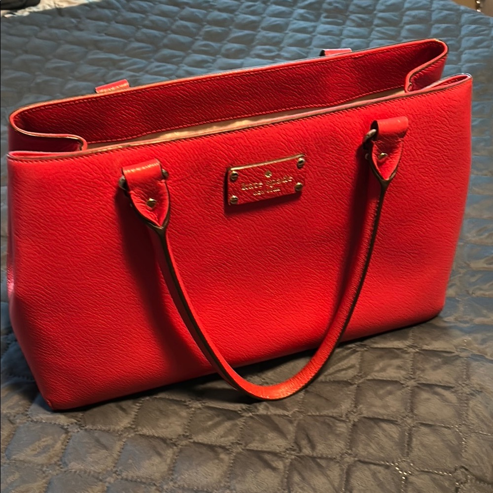 Kate Spade Vibrant Red Tote Bag